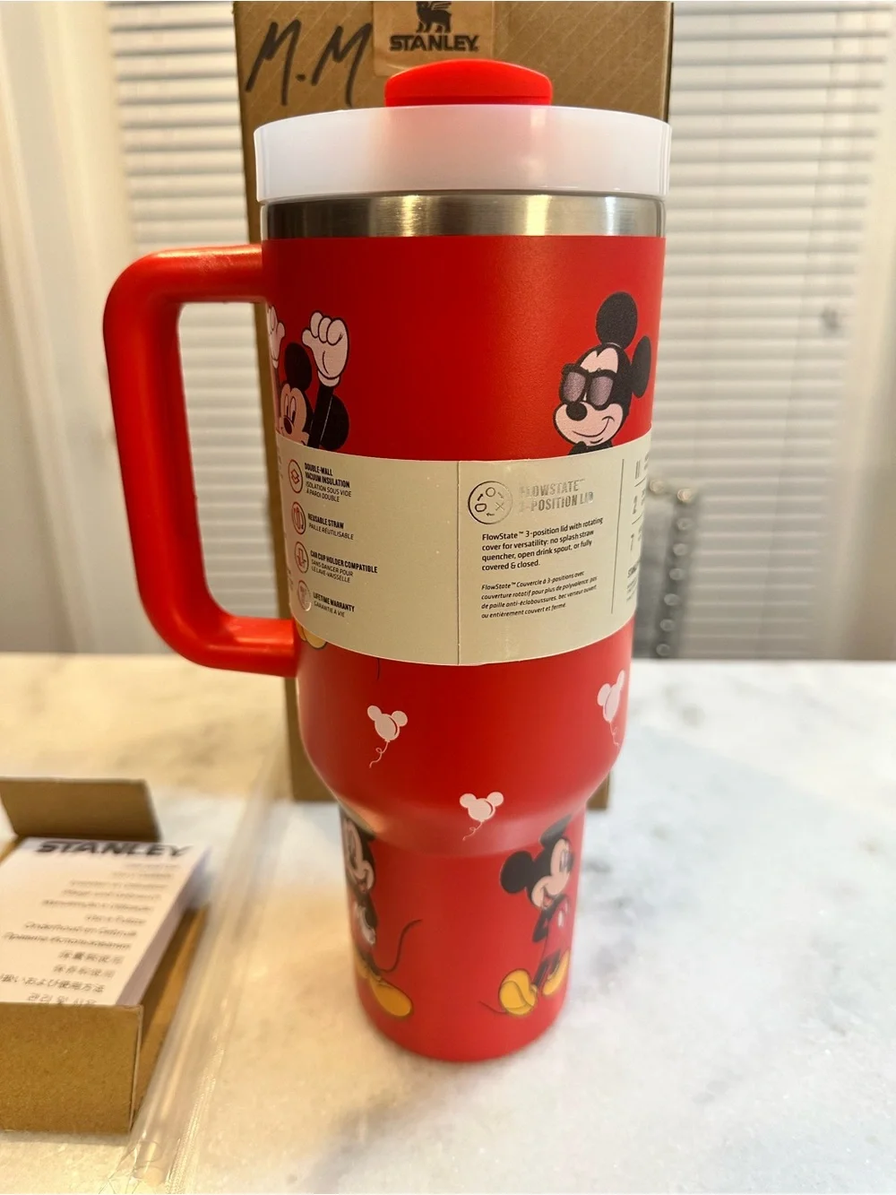 Stanley Disney Mickey Mouse Red 40oz Quencher H20 Tumbler - Picture 14 of 14